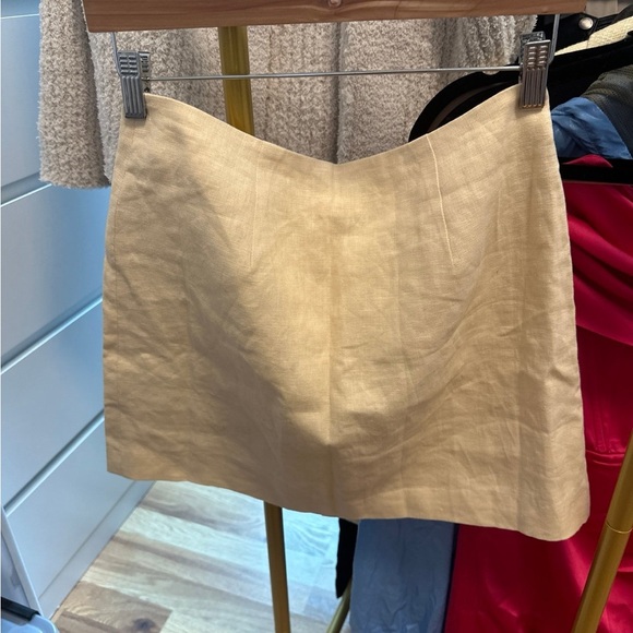 Anine Bing Linen yellow skirt size small -NWT retail $200 - Picture 8 of 11